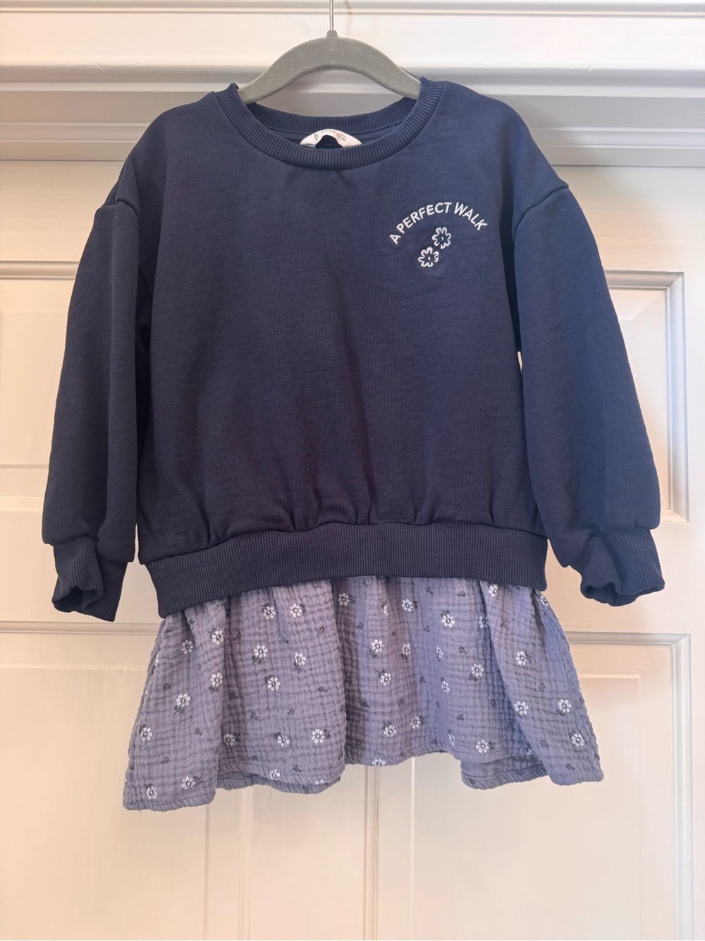 Mango - Girls Layered Sweatshirt Dress 4-5 Years